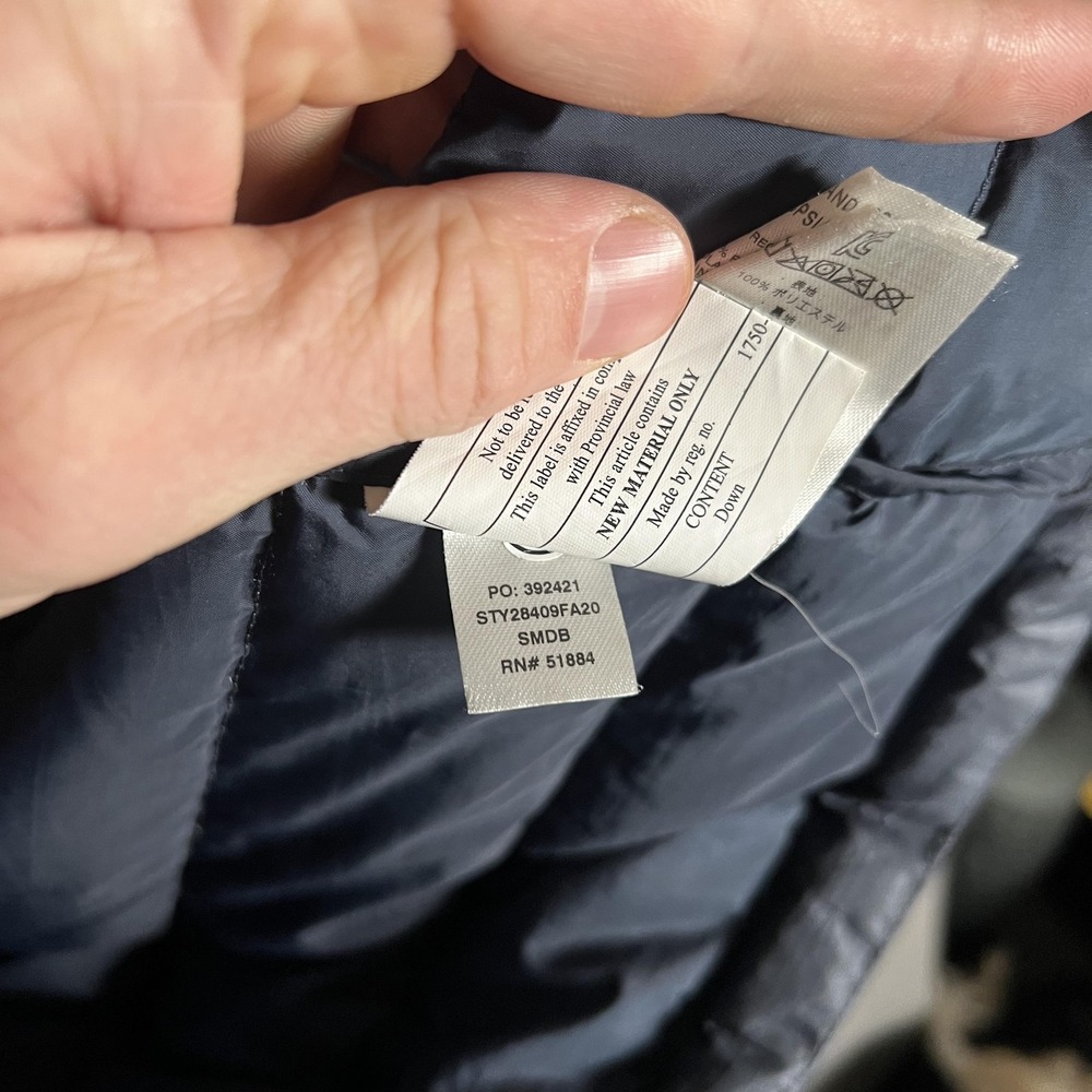 Patagonia Down‎ Sweater Coat Womens Small Blue Long Puffer Warm Jacket STY 28409 - Picture 8 of 13